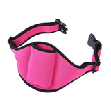 Maxbell Microphone Belt Bag Protector Microphone Holder for Running Exercise Theatre Rose Red