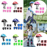 Maxbell Kids Bike Helmet Set Portable for Skateboarding Outdoor Sports Rollerblading Pink