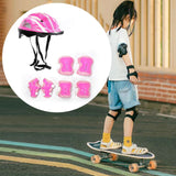 Maxbell Kids Bike Helmet Set Portable for Skateboarding Outdoor Sports Rollerblading Pink