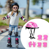 Maxbell Kids Bike Helmet Set Portable for Skateboarding Outdoor Sports Rollerblading Pink
