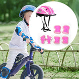 Maxbell Kids Bike Helmet Set Portable for Skateboarding Outdoor Sports Rollerblading Pink