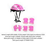 Maxbell Kids Bike Helmet Set Portable for Skateboarding Outdoor Sports Rollerblading Pink