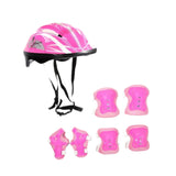 Maxbell Kids Bike Helmet Set Portable for Skateboarding Outdoor Sports Rollerblading Pink