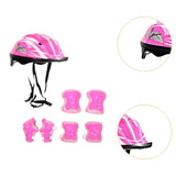 Maxbell Kids Bike Helmet Set Portable for Skateboarding Outdoor Sports Rollerblading Pink