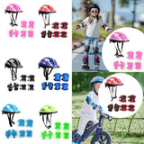 Maxbell Kids Bike Helmet Set Portable for Skateboarding Outdoor Sports Rollerblading Pink