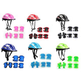 Maxbell Kids Bike Helmet Set Portable for Skateboarding Outdoor Sports Rollerblading Pink