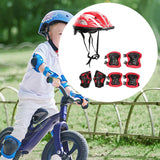 Maxbell Kids Bike Helmet Set Portable for Skateboarding Outdoor Sports Rollerblading Red