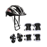 Maxbell Kids Bike Helmet Set Portable for Skateboarding Outdoor Sports Rollerblading Black