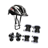 Maxbell Kids Bike Helmet Set Portable for Skateboarding Outdoor Sports Rollerblading Black