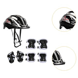 Maxbell Kids Bike Helmet Set Portable for Skateboarding Outdoor Sports Rollerblading Black