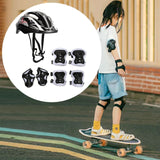 Maxbell Kids Bike Helmet Set Portable for Skateboarding Outdoor Sports Rollerblading Black