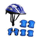 Maxbell Kids Bike Helmet Set Portable for Skateboarding Outdoor Sports Rollerblading Dark Blue