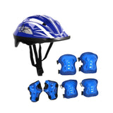 Maxbell Kids Bike Helmet Set Portable for Skateboarding Outdoor Sports Rollerblading Dark Blue