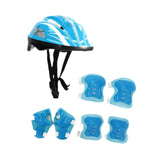 Maxbell Kids Bike Helmet Set Portable for Skateboarding Outdoor Sports Rollerblading Light Blue