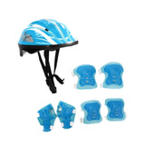 Maxbell Kids Bike Helmet Set Portable for Skateboarding Outdoor Sports Rollerblading Light Blue