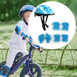 Maxbell Kids Bike Helmet Set Portable for Skateboarding Outdoor Sports Rollerblading Light Blue