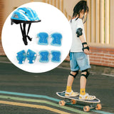 Maxbell Kids Bike Helmet Set Portable for Skateboarding Outdoor Sports Rollerblading Light Blue