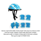 Maxbell Kids Bike Helmet Set Portable for Skateboarding Outdoor Sports Rollerblading Light Blue