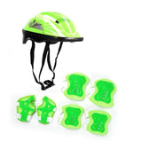 Maxbell Kids Bike Helmet Set Portable for Skateboarding Outdoor Sports Rollerblading Green