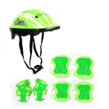 Maxbell Kids Bike Helmet Set Portable for Skateboarding Outdoor Sports Rollerblading Green