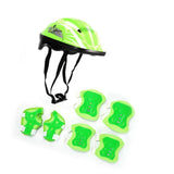 Maxbell Kids Bike Helmet Set Portable for Skateboarding Outdoor Sports Rollerblading Green
