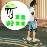 Maxbell Kids Bike Helmet Set Portable for Skateboarding Outdoor Sports Rollerblading Green