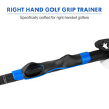 Maxbell Golf Grip Trainer Indoor Beginner Golf Training Grip for Speed Balance Blue