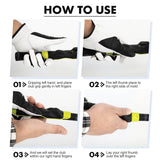 Maxbell Golf Grip Trainer Indoor Beginner Golf Training Grip for Speed Balance Yellow