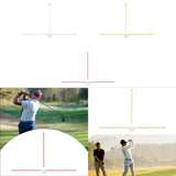 Maxbell Golf Alignment Stick Holder Gift Auxiliary Tool for Yard Golf Course Outdoor White