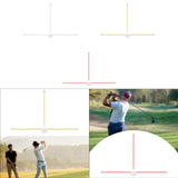 Maxbell Golf Alignment Stick Holder Gift Auxiliary Tool for Yard Golf Course Outdoor White