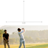 Maxbell Golf Alignment Stick Holder Gift Auxiliary Tool for Yard Golf Course Outdoor White
