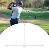 Maxbell Golf Alignment Stick Holder Gift Auxiliary Tool for Yard Golf Course Outdoor White