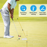 Maxbell Golf Alignment Stick Holder Gift Auxiliary Tool for Yard Golf Course Outdoor White