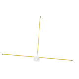 Maxbell Golf Alignment Stick Holder Gift Auxiliary Tool for Yard Golf Course Outdoor Yellow