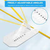 Maxbell Golf Alignment Stick Holder Gift Auxiliary Tool for Yard Golf Course Outdoor Yellow