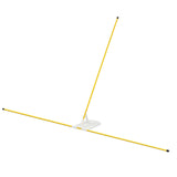 Maxbell Golf Alignment Stick Holder Gift Auxiliary Tool for Yard Golf Course Outdoor Yellow