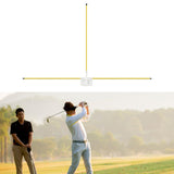 Maxbell Golf Alignment Stick Holder Gift Auxiliary Tool for Yard Golf Course Outdoor Yellow
