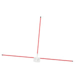 Maxbell Golf Alignment Stick Holder Gift Auxiliary Tool for Yard Golf Course Outdoor Red