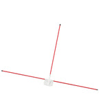 Maxbell Golf Alignment Stick Holder Gift Auxiliary Tool for Yard Golf Course Outdoor Red