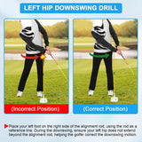 Maxbell Golf Alignment Stick Holder Gift Auxiliary Tool for Yard Golf Course Outdoor Red