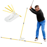 Maxbell Golf Alignment Stick Holder Gift Auxiliary Tool for Yard Golf Course Outdoor Red