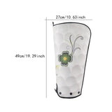 Maxbell Golf Bag Rain Cover Foldable Top Cover for Practice Golf Clubs Driving Range Four Leaf Clover