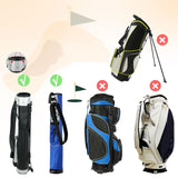 Maxbell Golf Bag Rain Cover Foldable Top Cover for Practice Golf Clubs Driving Range Four Leaf Clover