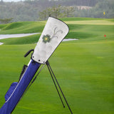 Maxbell Golf Bag Rain Cover Foldable Top Cover for Practice Golf Clubs Driving Range Four Leaf Clover