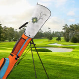 Maxbell Golf Bag Rain Cover Foldable Top Cover for Practice Golf Clubs Driving Range Four Leaf Clover