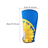 Maxbell Golf Bag Rain Cover Foldable Top Cover for Practice Golf Clubs Driving Range Sunflower