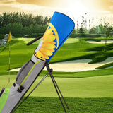 Maxbell Golf Bag Rain Cover Foldable Top Cover for Practice Golf Clubs Driving Range Sunflower