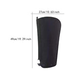 Maxbell Golf Bag Rain Cover Foldable Top Cover for Practice Golf Clubs Driving Range black