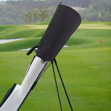 Maxbell Golf Bag Rain Cover Foldable Top Cover for Practice Golf Clubs Driving Range black