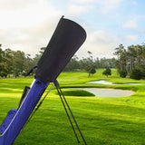 Maxbell Golf Bag Rain Cover Foldable Top Cover for Practice Golf Clubs Driving Range black